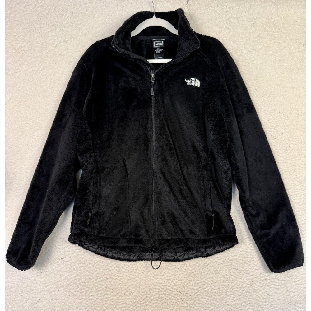 The North Face Osito Fleece Jacket Womens XL Black Full Zip Soft Cozy Outdoor